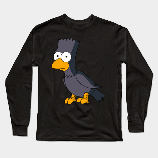 The Raven - Edgar Allan Poe - Bart Simpson - The Simpsons - Bart Simpson - Long Sleeve T-Shirt